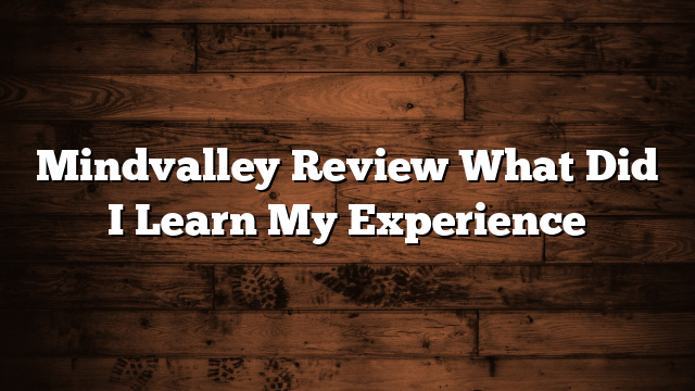 Mindvalley Review What Did I Learn My Experience