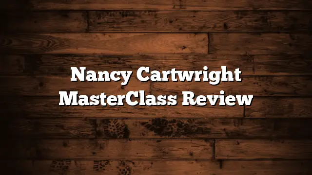 Nancy Cartwright MasterClass Review