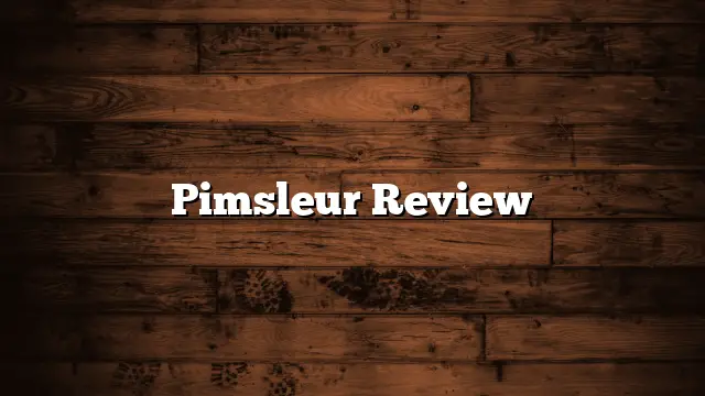 Pimsleur Review