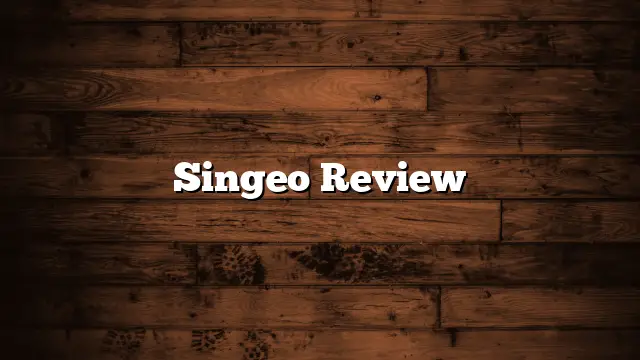 Singeo Review